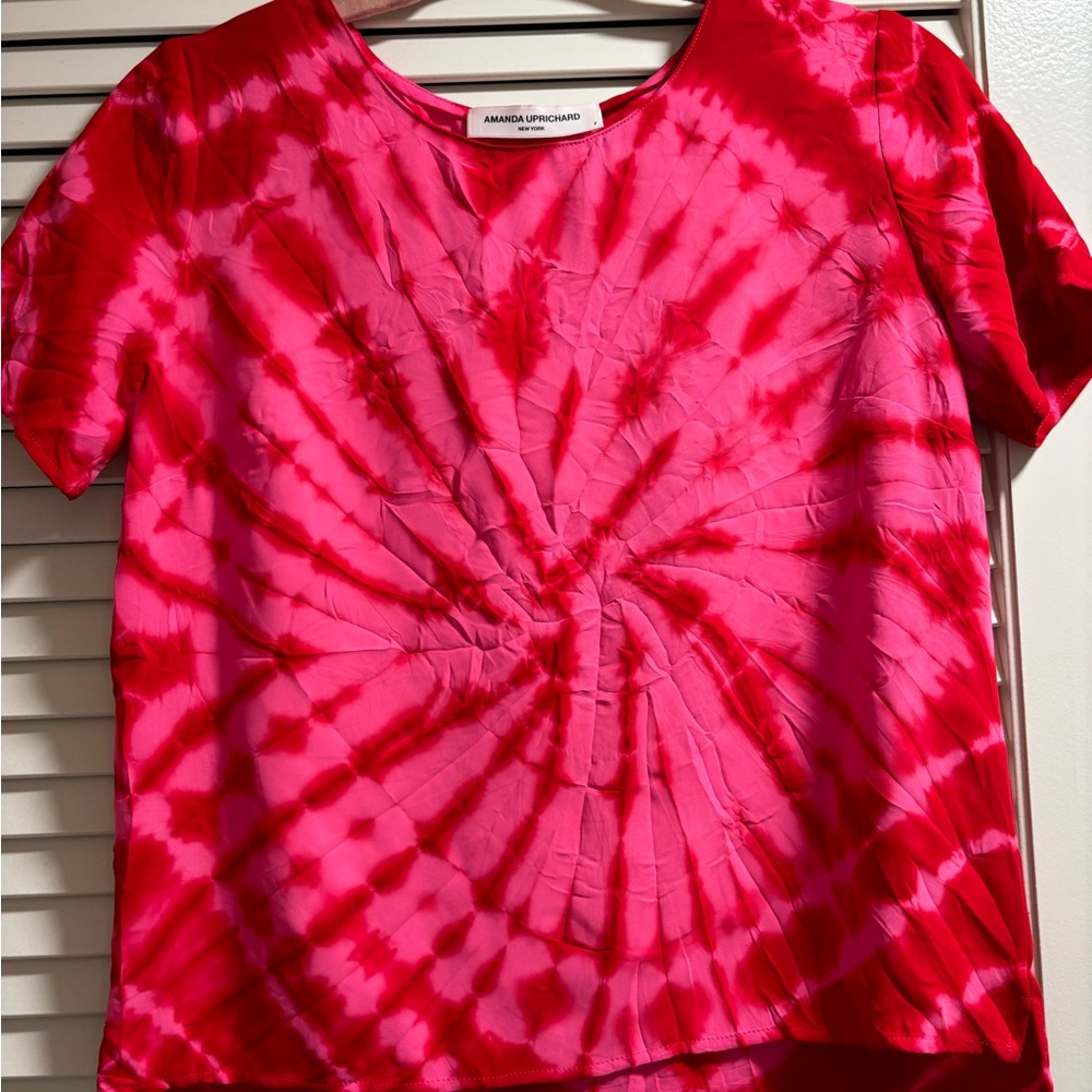 Red Tye-Dye Blouse